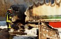VU A 4 Rich Aachen AK West brannten LKW PKW P146